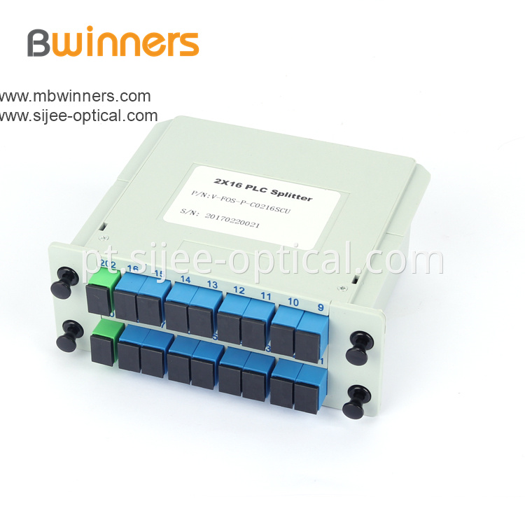 Insertion Module 2x16 Plc Splitter With Sc Upc Connector